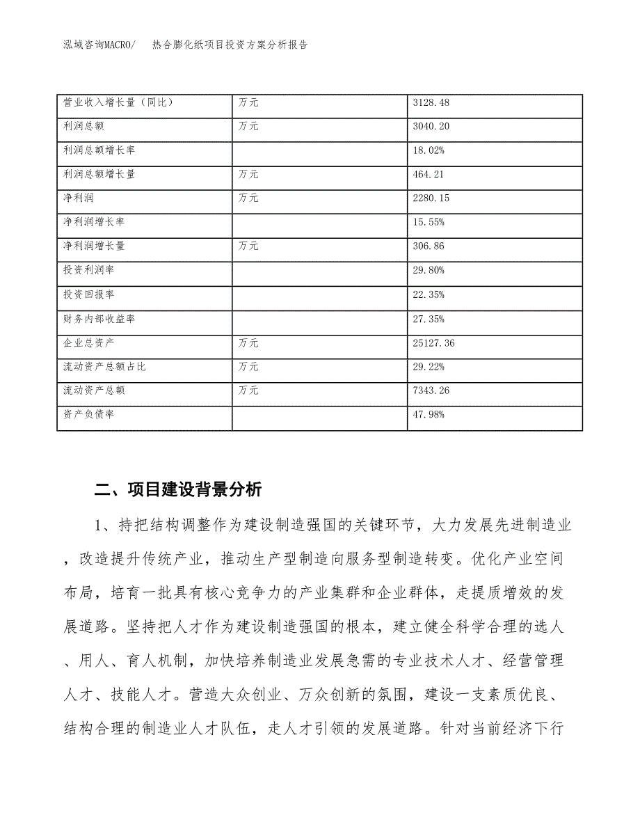 热合膨化纸项目投资方案分析报告.docx_第3页