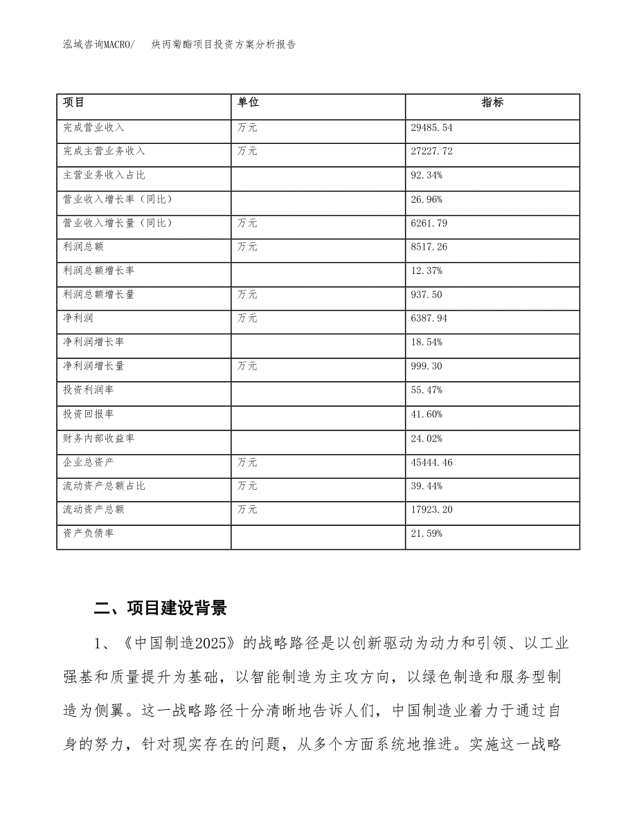 炔丙菊酯项目投资方案分析报告.docx_第3页