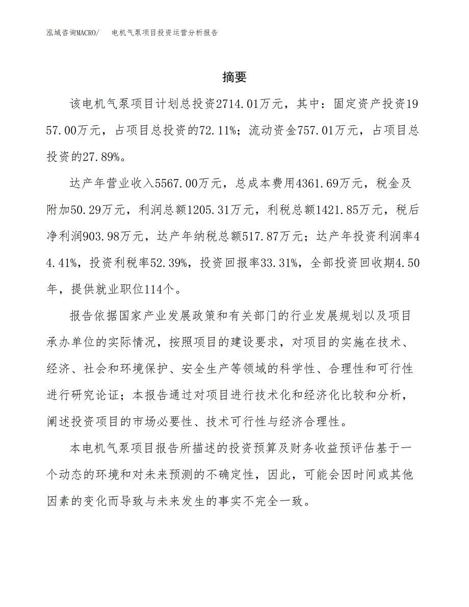 电机气泵项目投资运营分析报告参考模板.docx_第2页