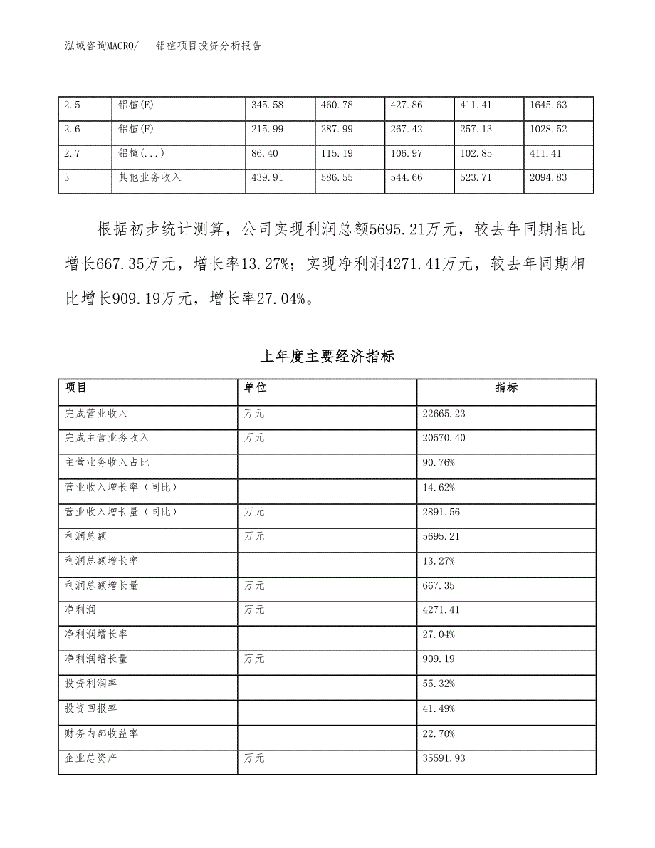 铝楦项目投资分析报告（总投资19000万元）（69亩）_第4页