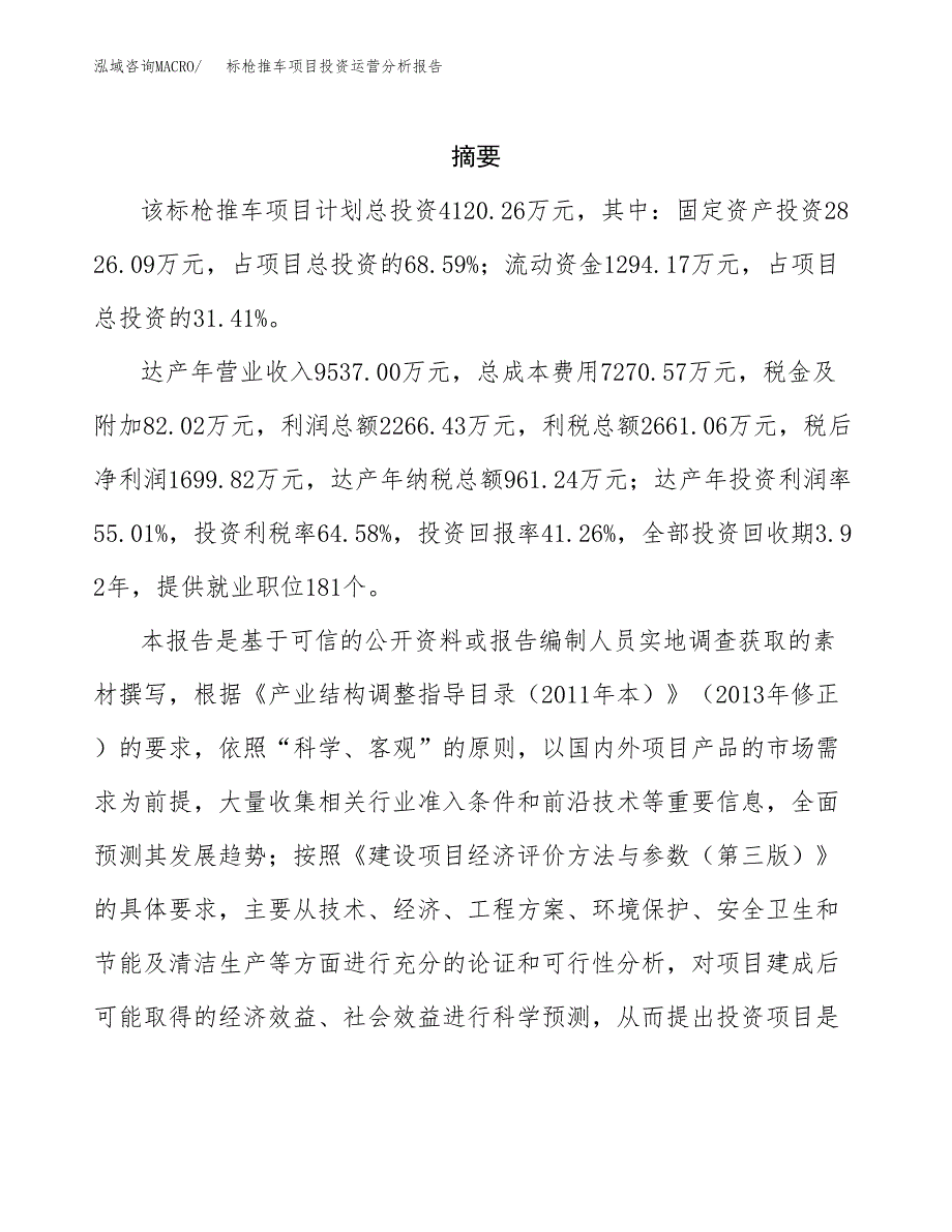 标枪推车项目投资运营分析报告参考模板.docx_第2页