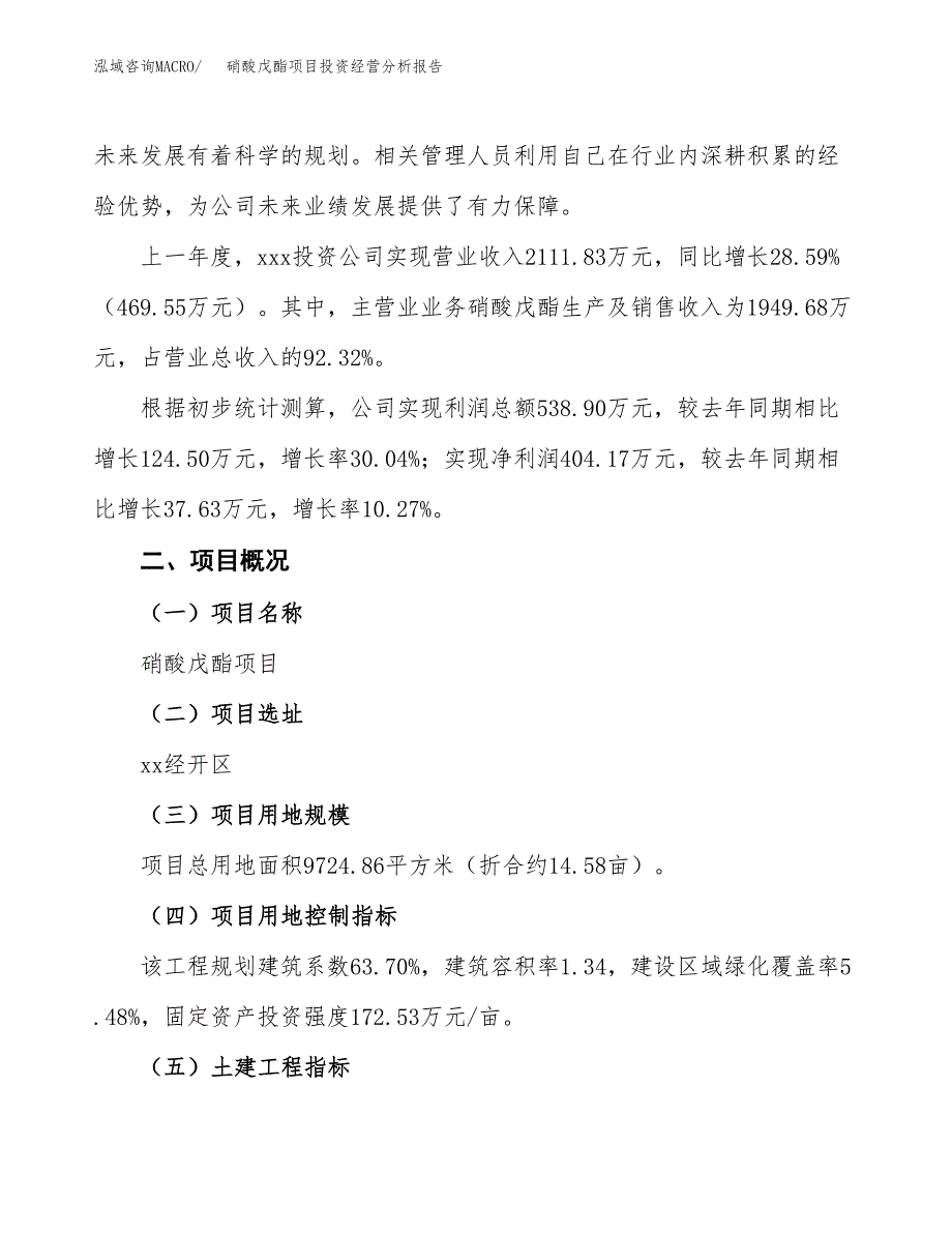 硝酸戊酯项目投资经营分析报告模板.docx_第3页