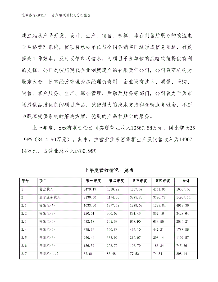 密集柜项目投资分析报告（总投资15000万元）（62亩）_第3页