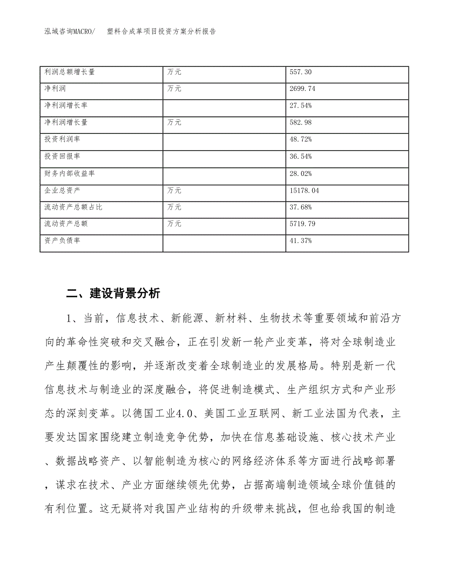 塑料合成革项目投资方案分析报告.docx_第3页