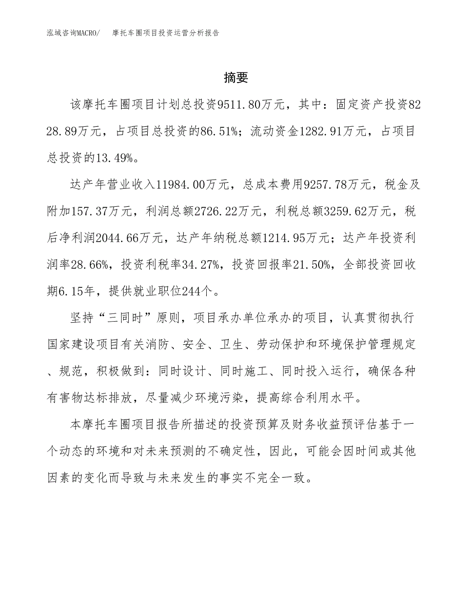 摩托车圈项目投资运营分析报告参考模板.docx_第2页