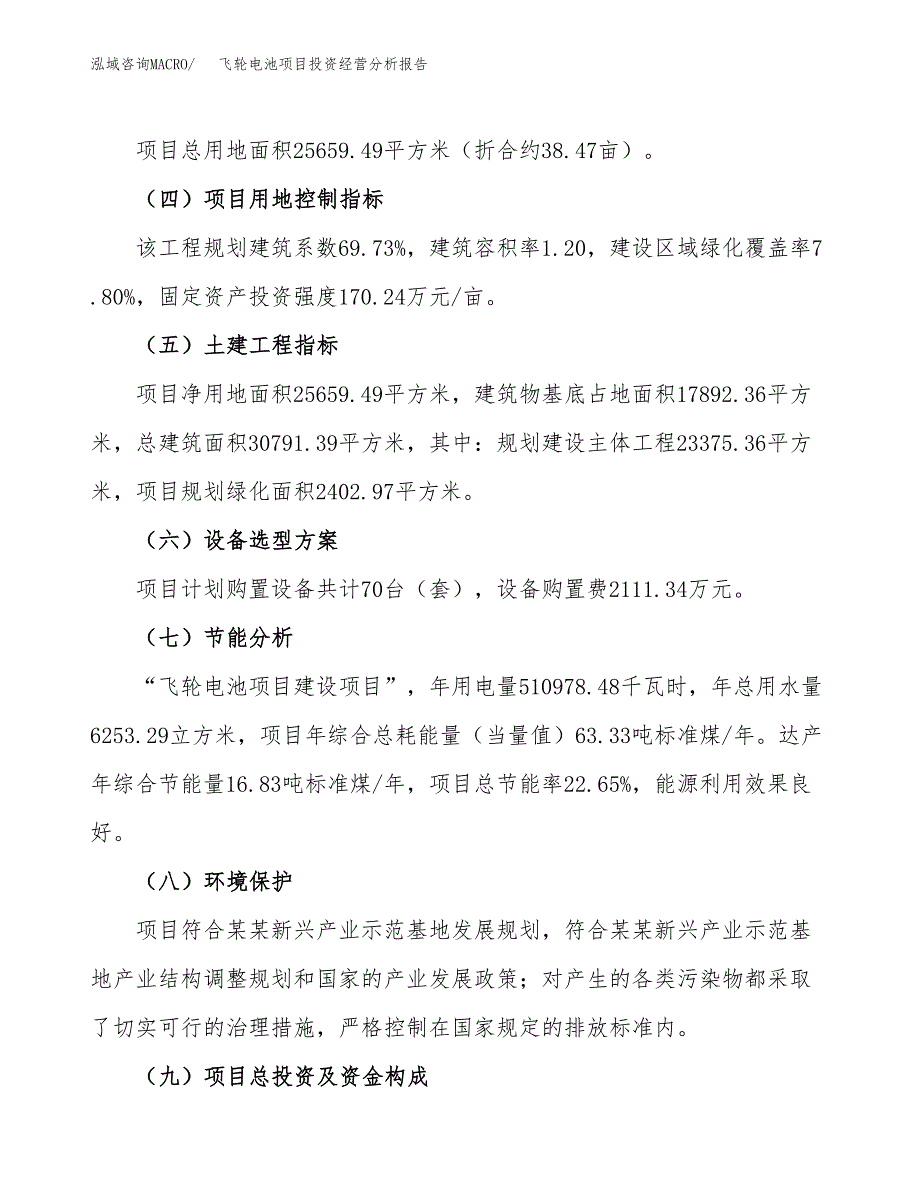 飞轮电池项目投资经营分析报告模板.docx_第4页