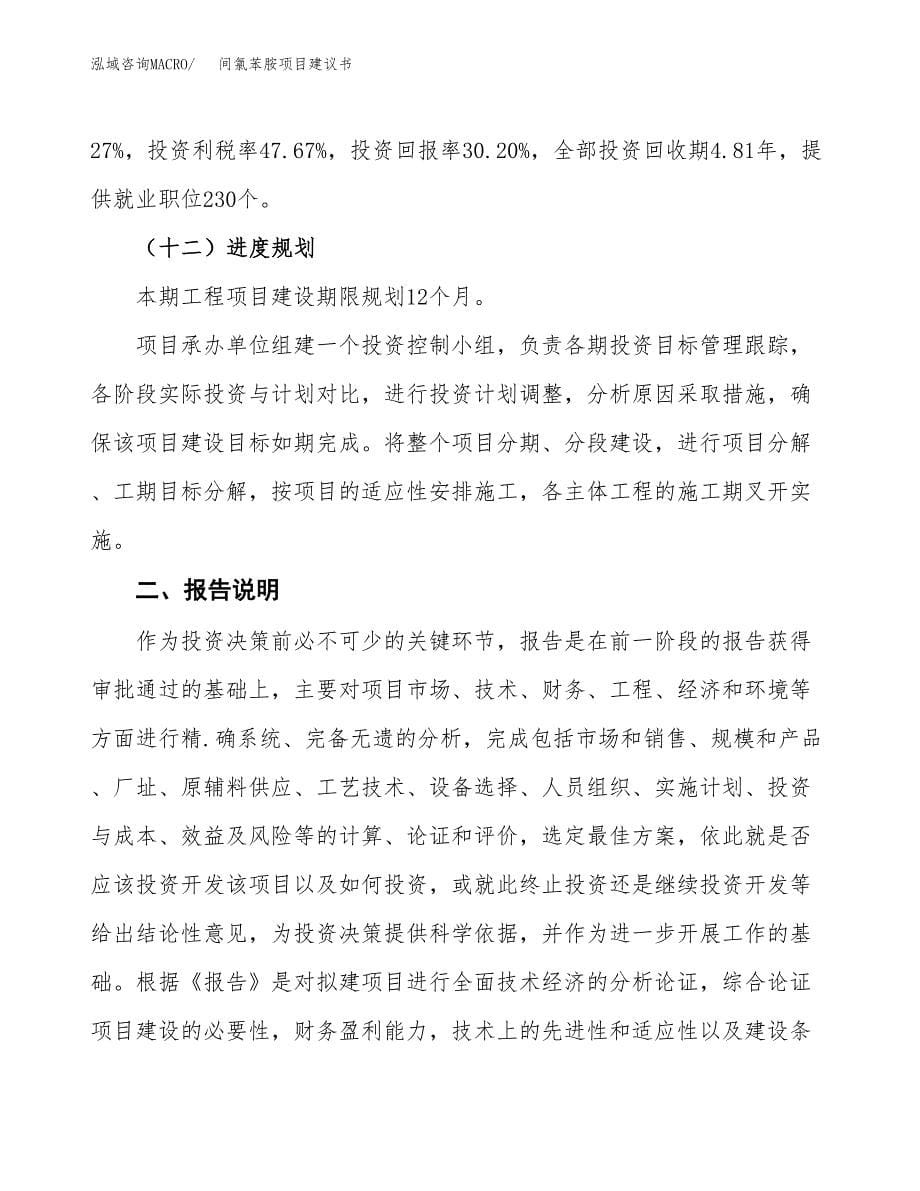 间氯苯胺项目建议书（可研报告）.docx_第5页