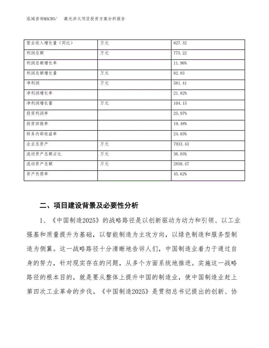 激光淬火项目投资方案分析报告.docx_第3页