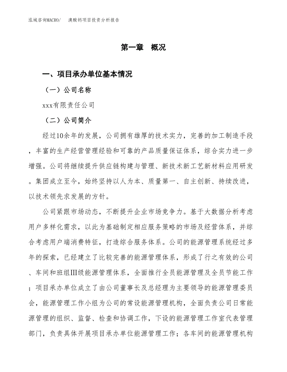 溴酸钙项目投资分析报告（总投资15000万元）（72亩）_第2页