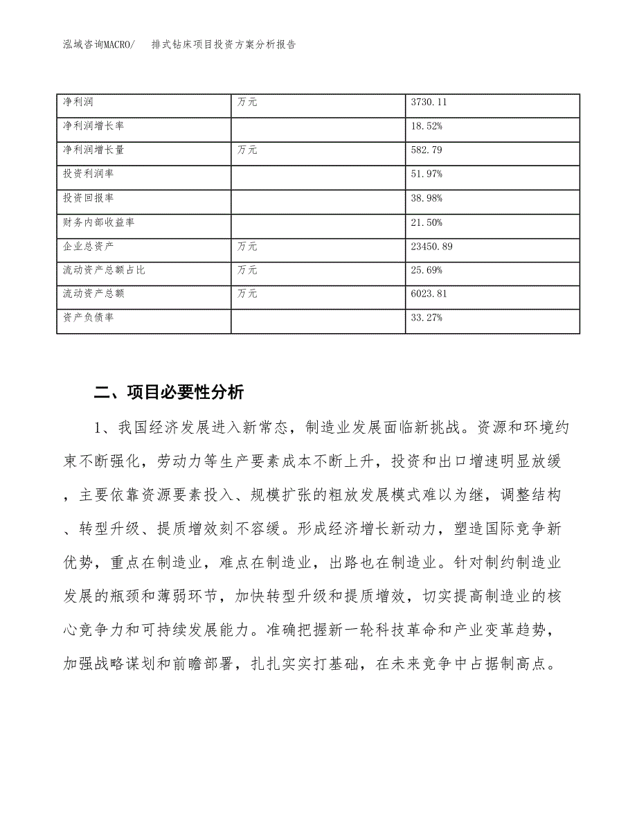 排式钻床项目投资方案分析报告.docx_第3页