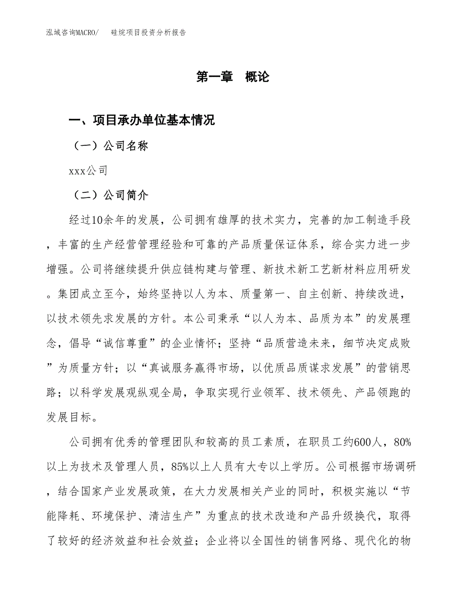 硅烷项目投资分析报告（总投资18000万元）（75亩）_第2页