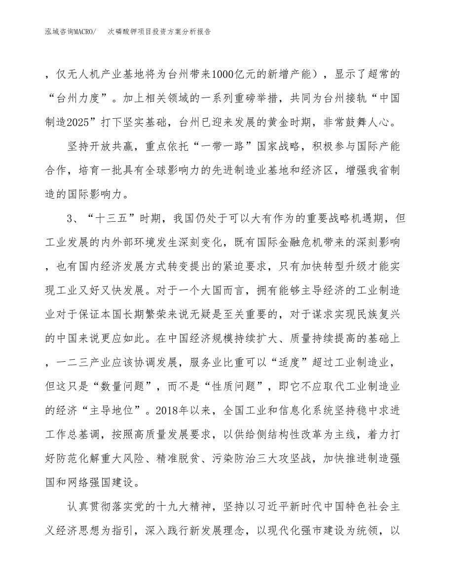 次磷酸钾项目投资方案分析报告.docx_第5页