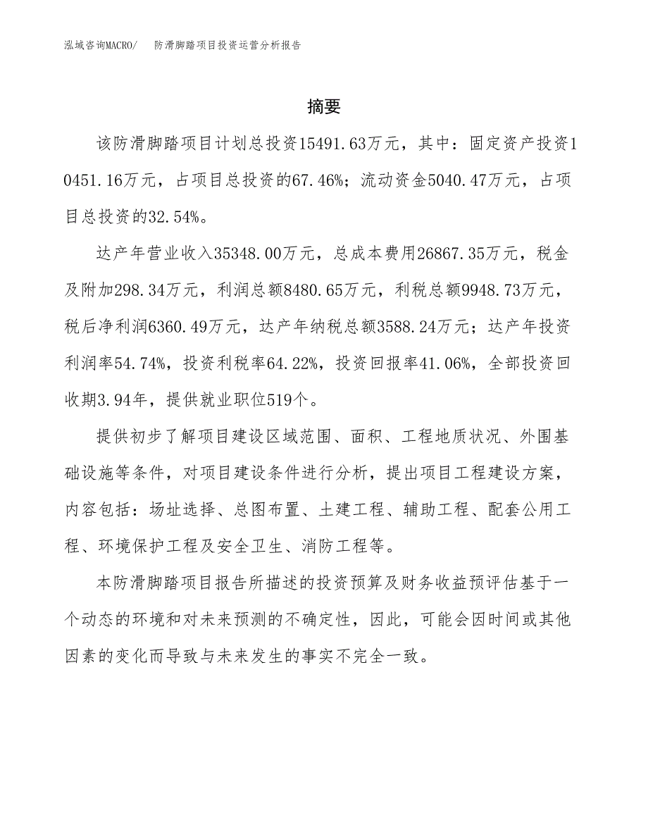 防滑脚踏项目投资运营分析报告参考模板.docx_第2页