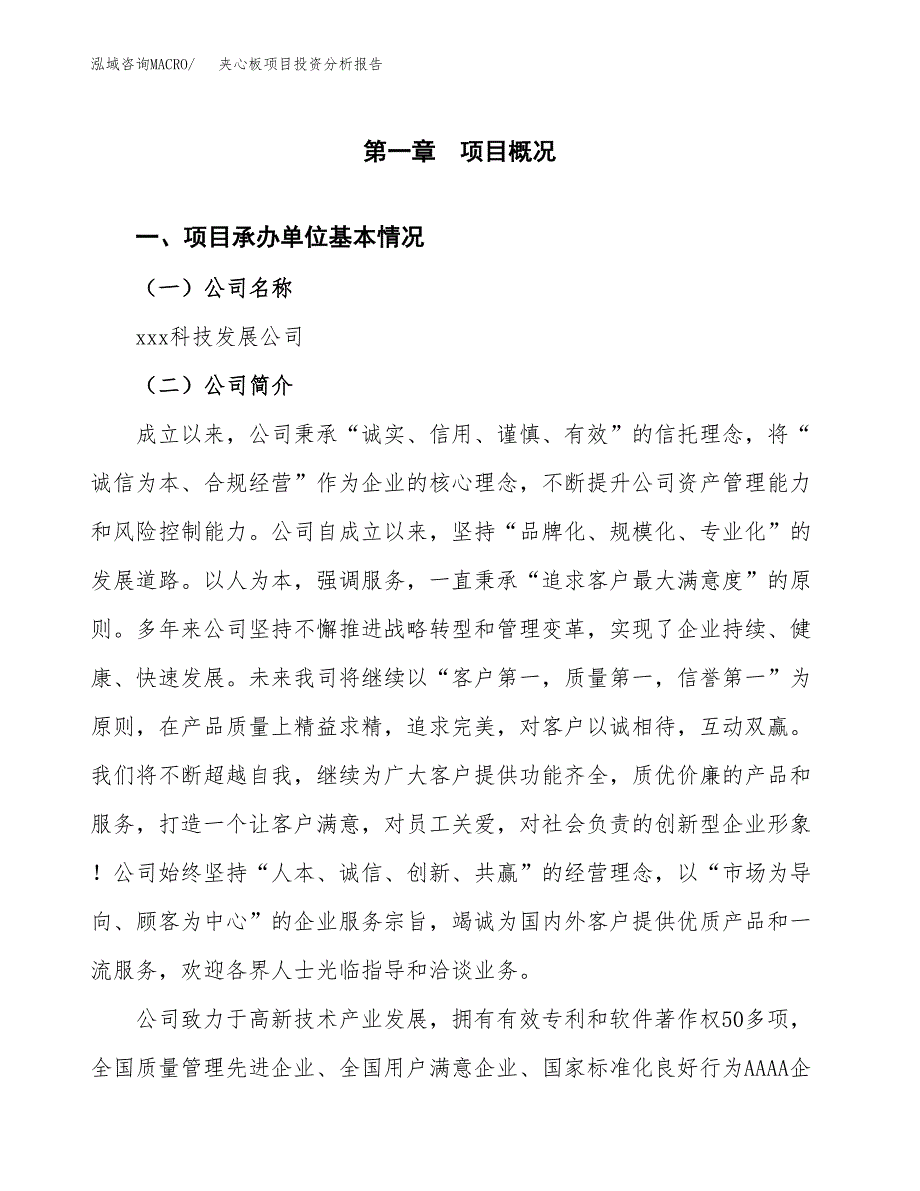 夹心板项目投资分析报告（总投资12000万元）（51亩）_第2页