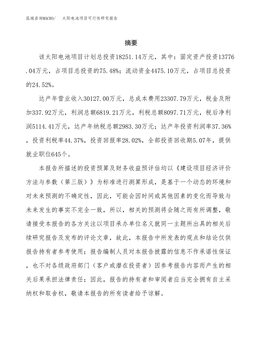 太阳电池项目可行性研究报告汇报设计.docx_第2页