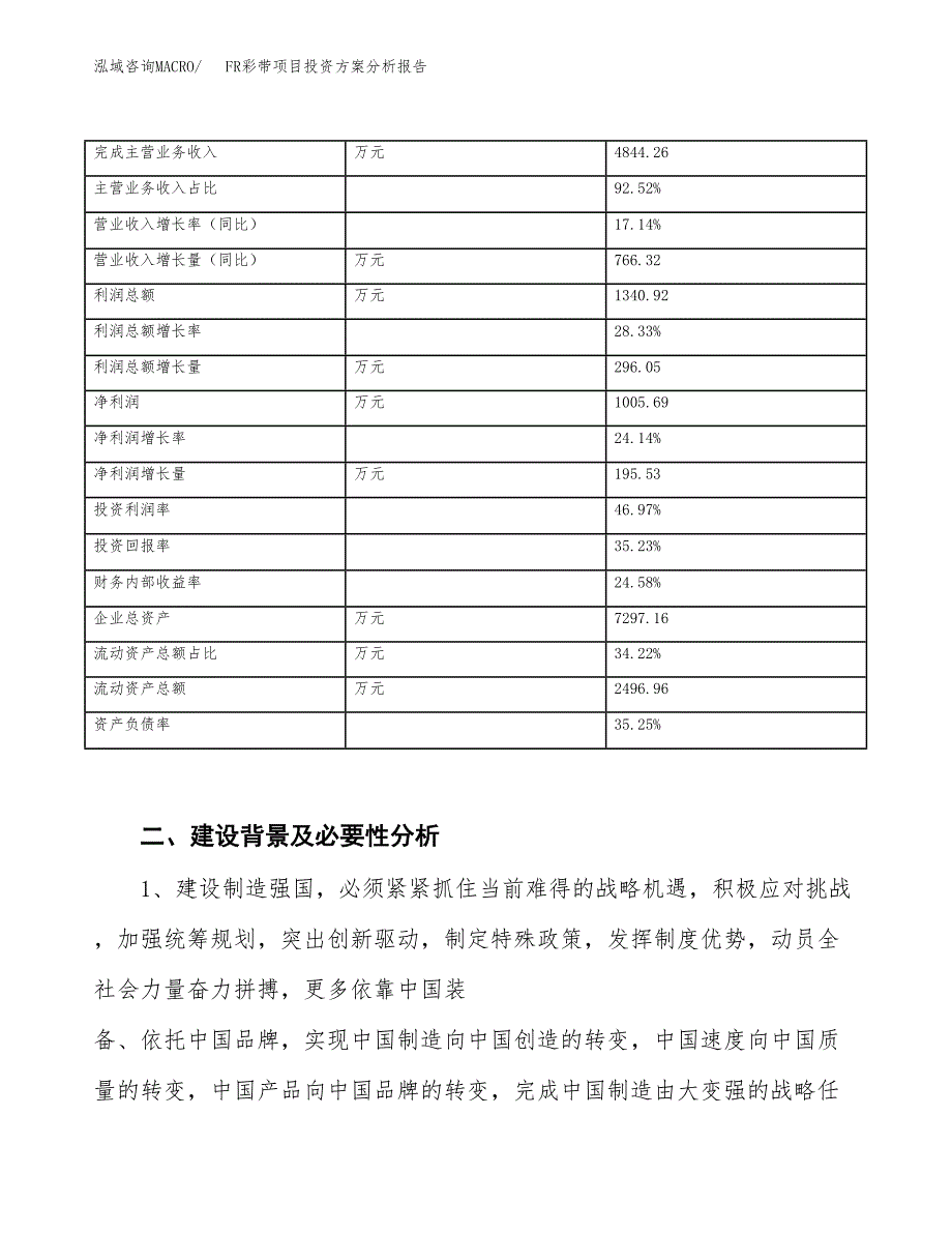 FR彩带项目投资方案分析报告.docx_第3页