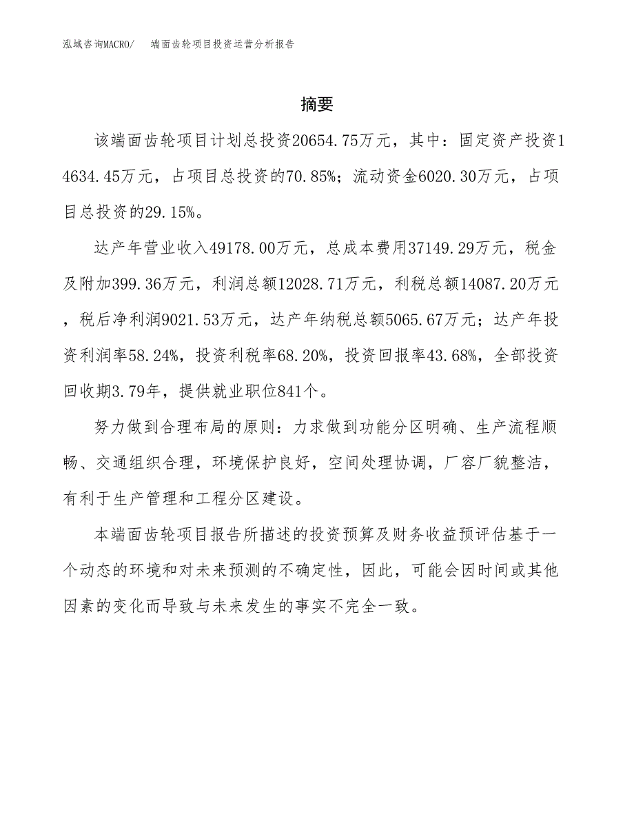 端面齿轮项目投资运营分析报告参考模板.docx_第2页