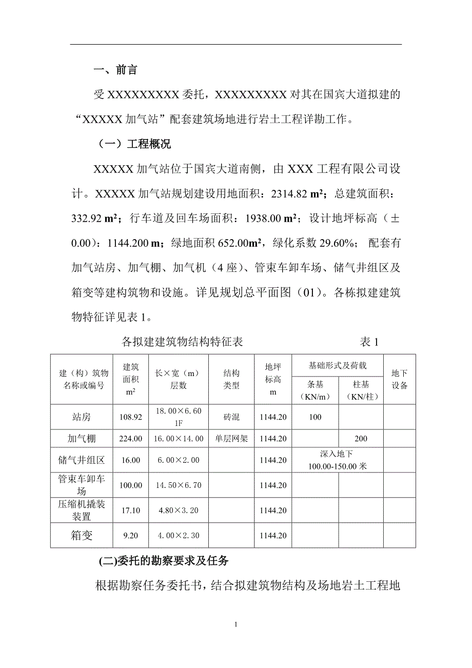 加气站加气站工程场地岩土工程勘察报告正文_第1页