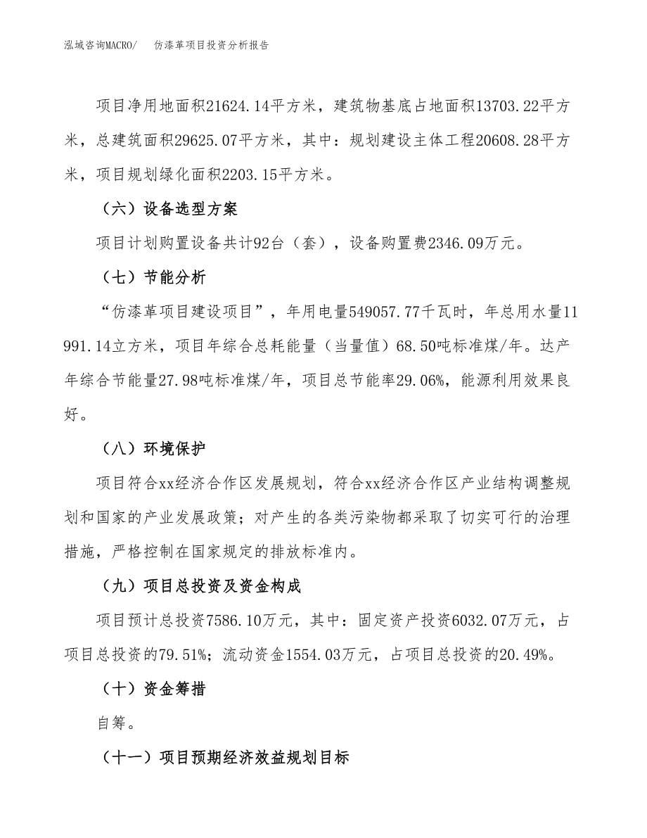 仿漆革项目投资分析报告（总投资8000万元）（32亩）_第5页