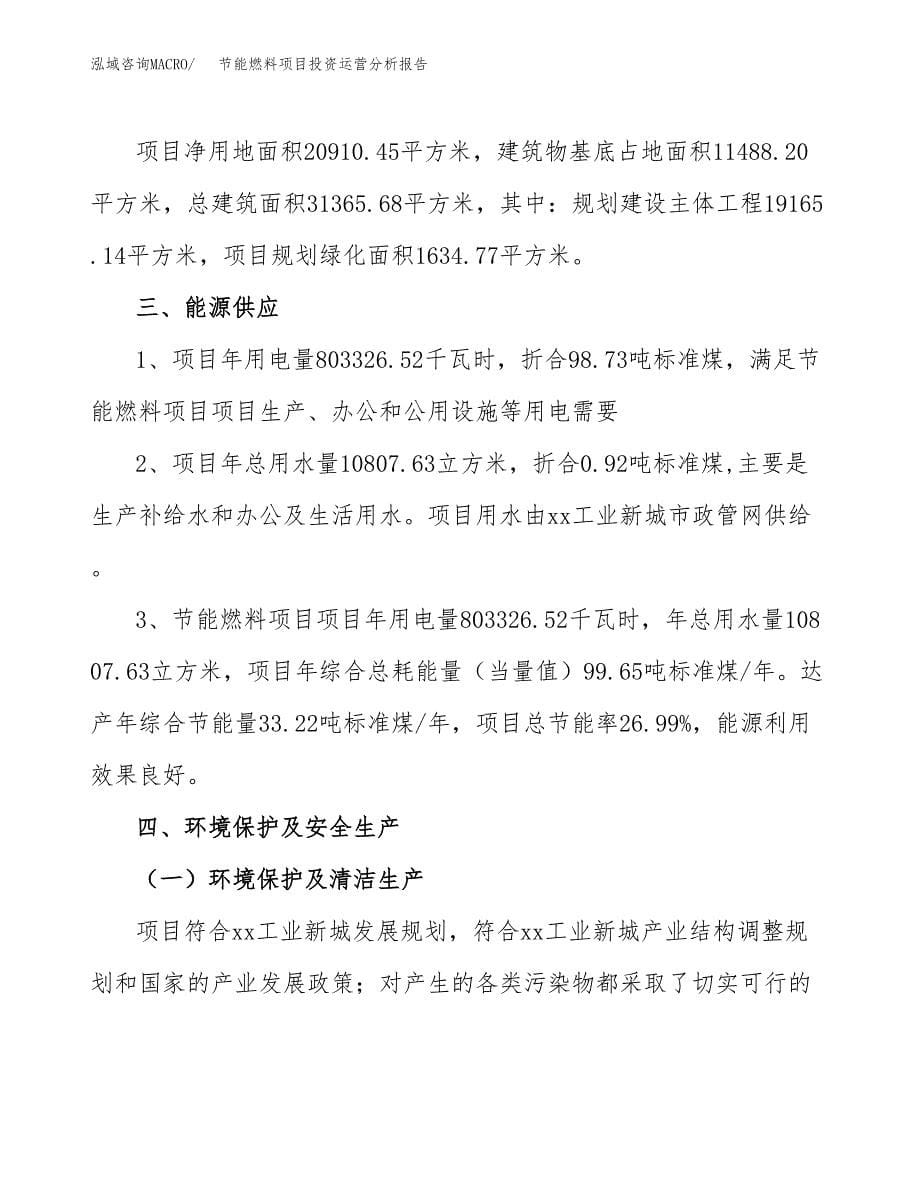 节能燃料项目投资运营分析报告参考模板.docx_第5页