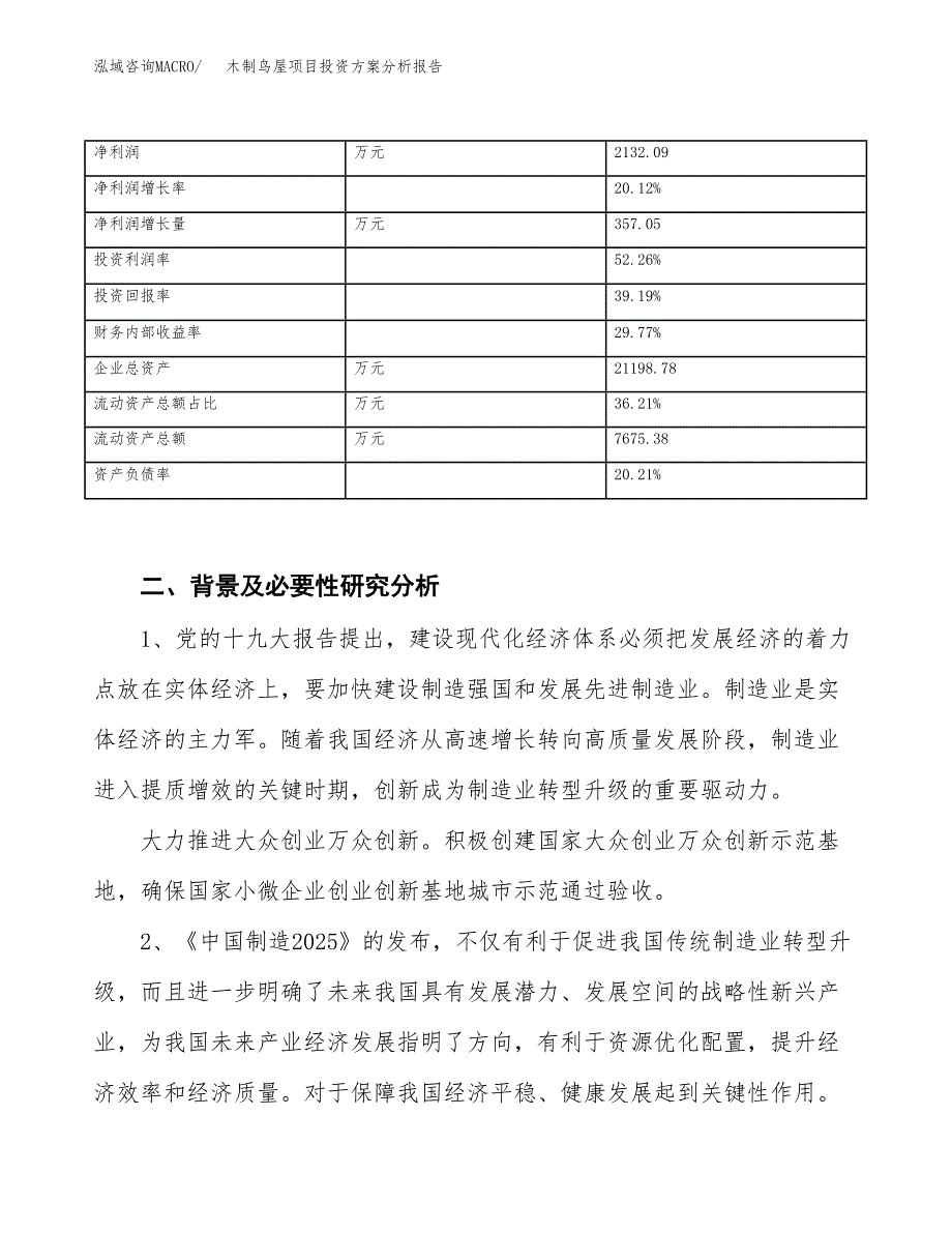 木制鸟屋项目投资方案分析报告.docx_第3页