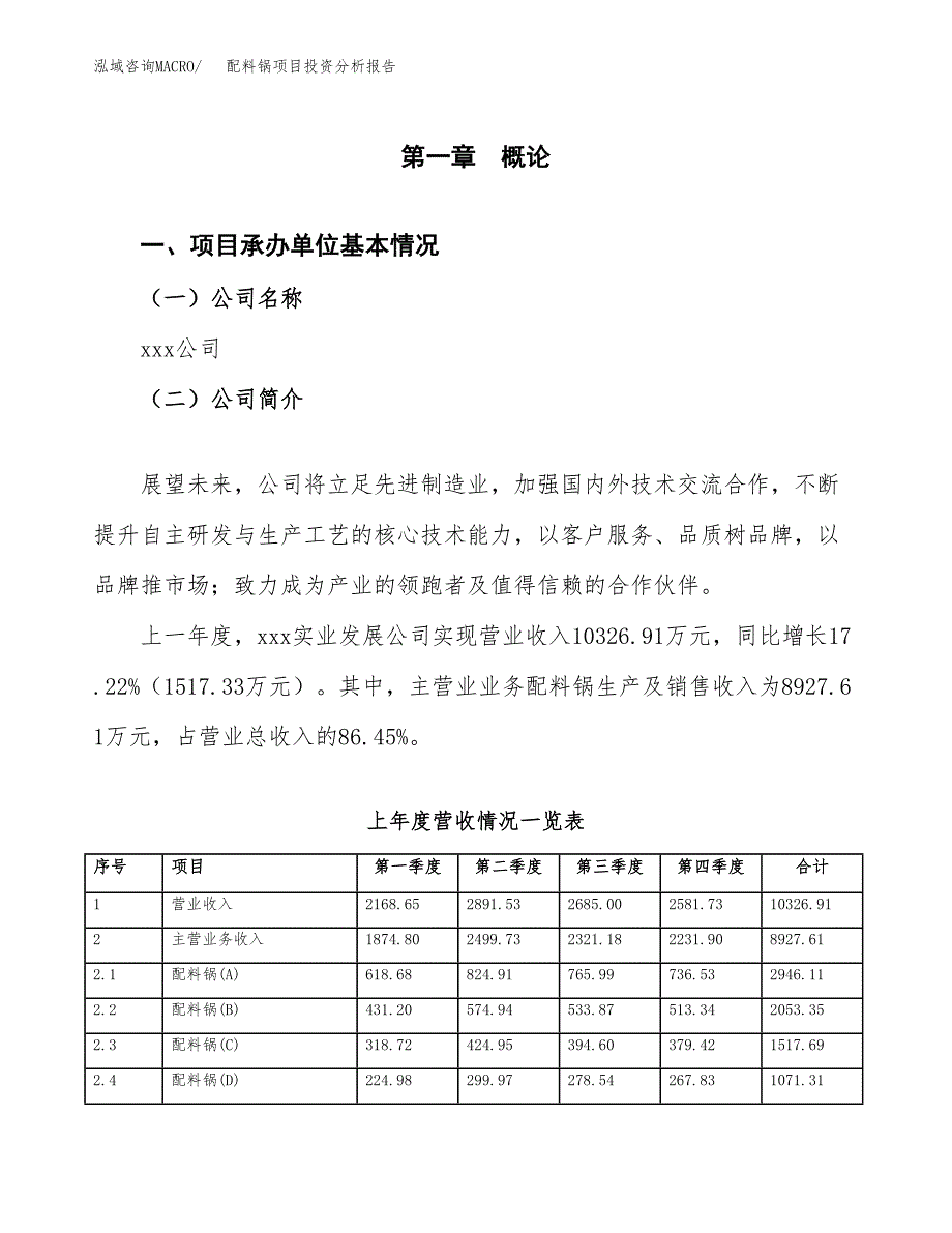 配料锅项目投资分析报告（总投资5000万元）（21亩）_第2页