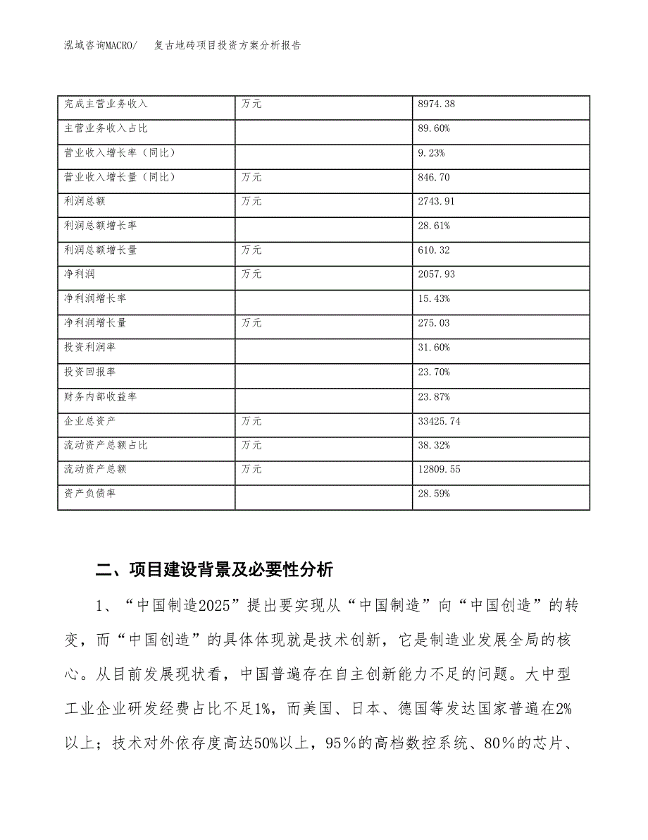 复古地砖项目投资方案分析报告.docx_第3页