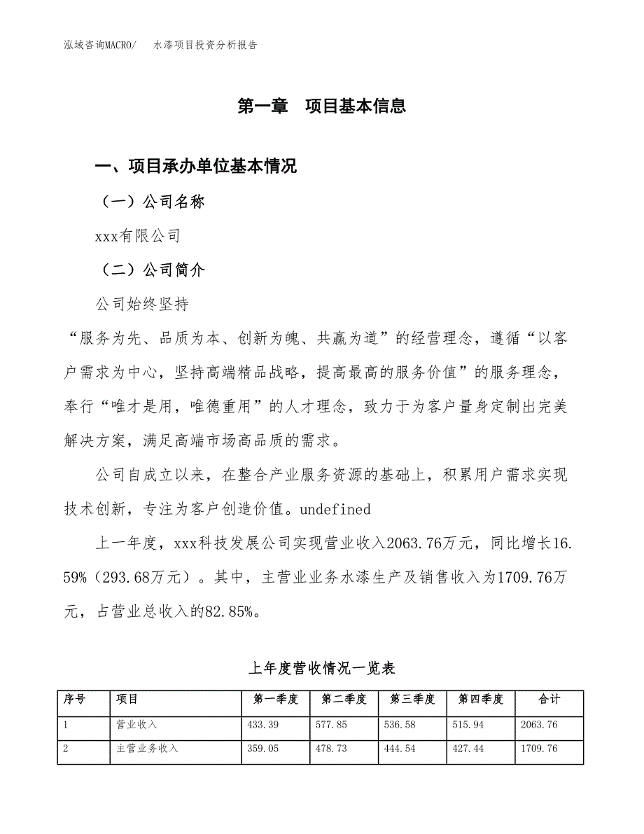 水漆项目投资分析报告（总投资3000万元）（13亩）_第2页