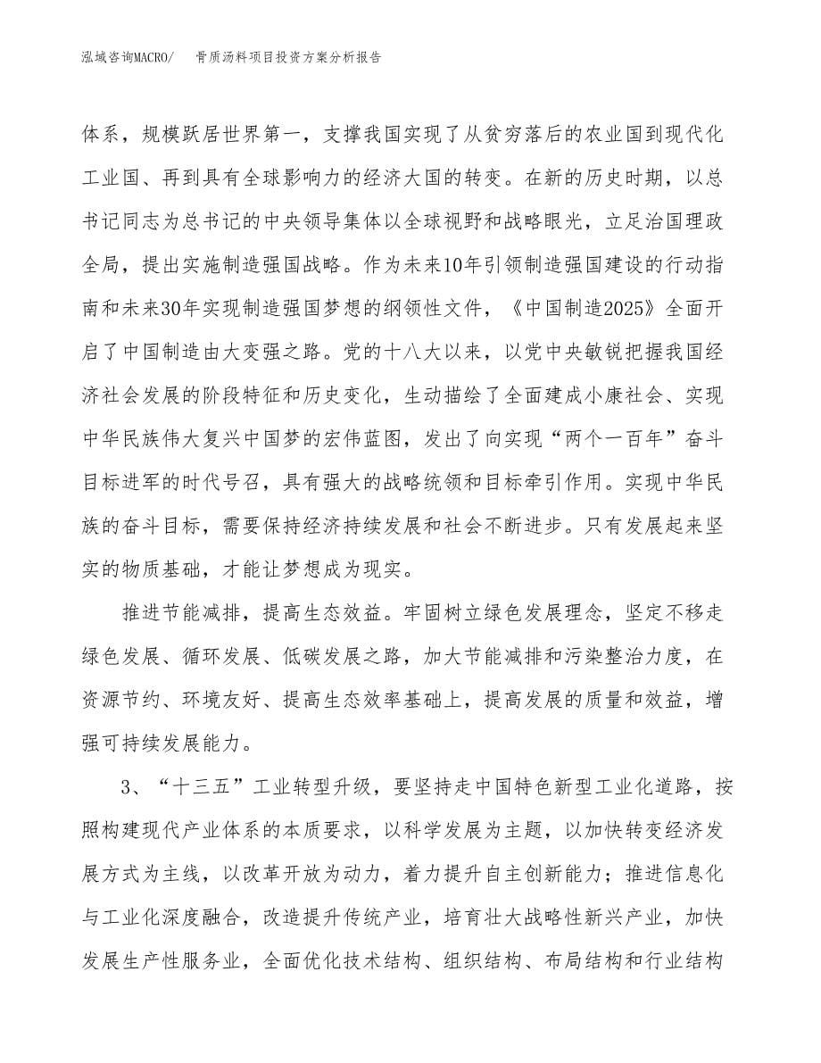 骨质汤料项目投资方案分析报告.docx_第5页