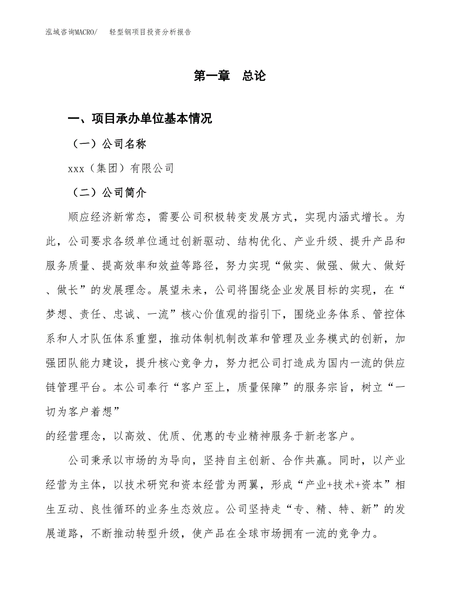 轻型钢项目投资分析报告（总投资17000万元）（85亩）_第2页