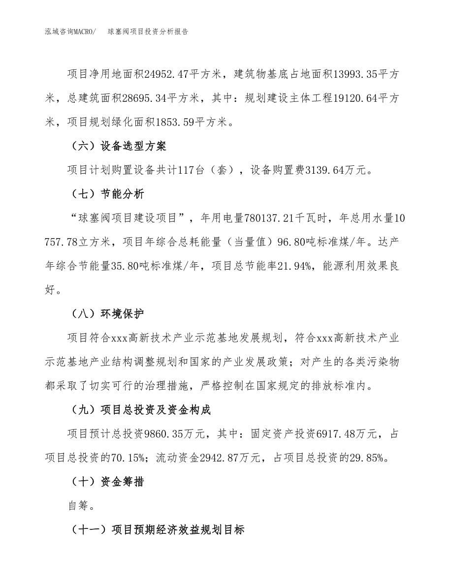 球塞阀项目投资分析报告（总投资10000万元）（37亩）_第5页