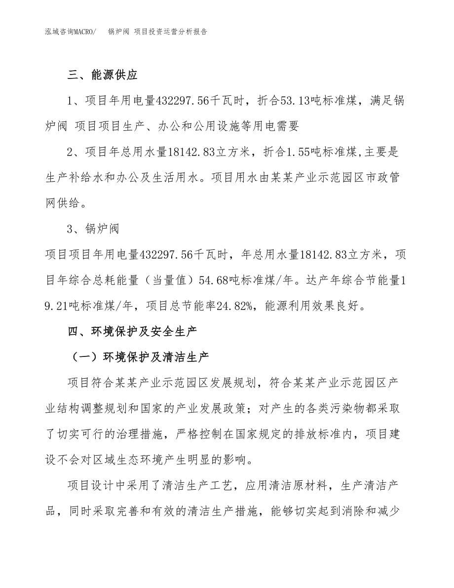 锅炉阀 项目投资运营分析报告参考模板.docx_第5页