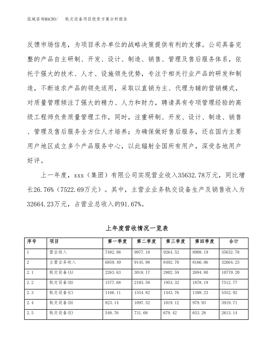 轨交设备项目投资方案分析报告.docx_第2页