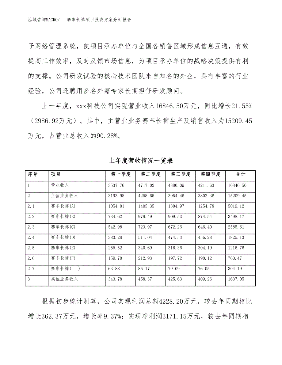 赛车长裤项目投资方案分析报告.docx_第2页