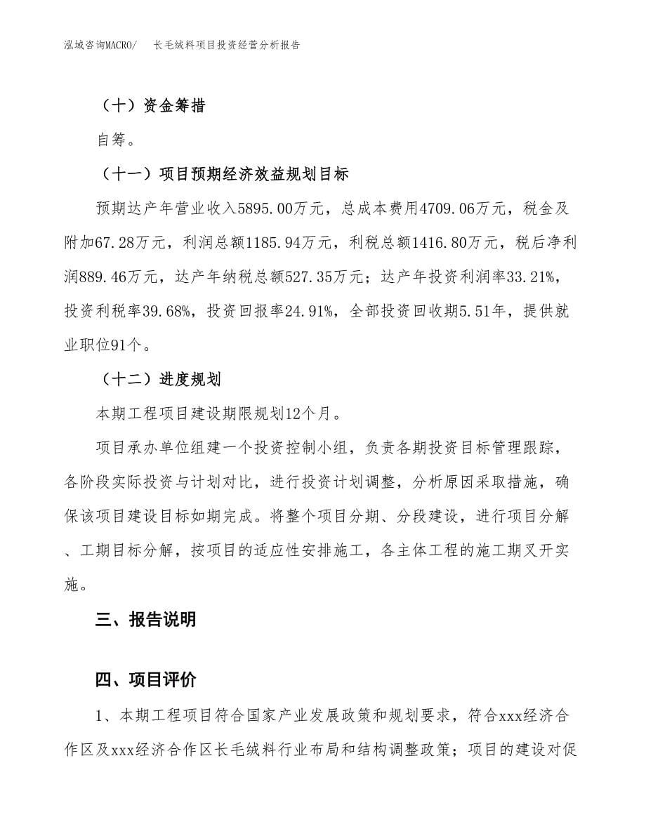 长毛绒料项目投资经营分析报告模板.docx_第5页