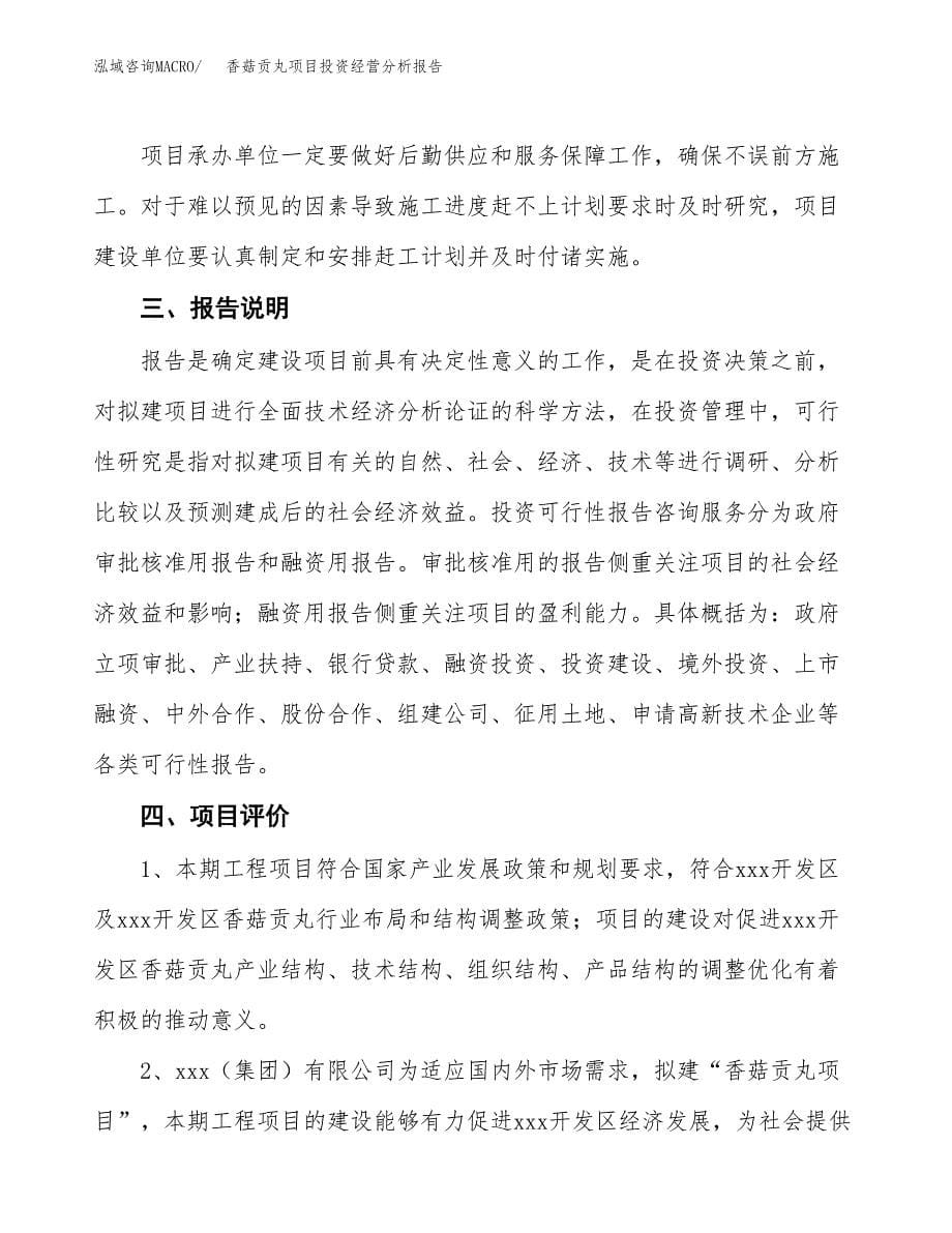 香菇贡丸项目投资经营分析报告模板.docx_第5页