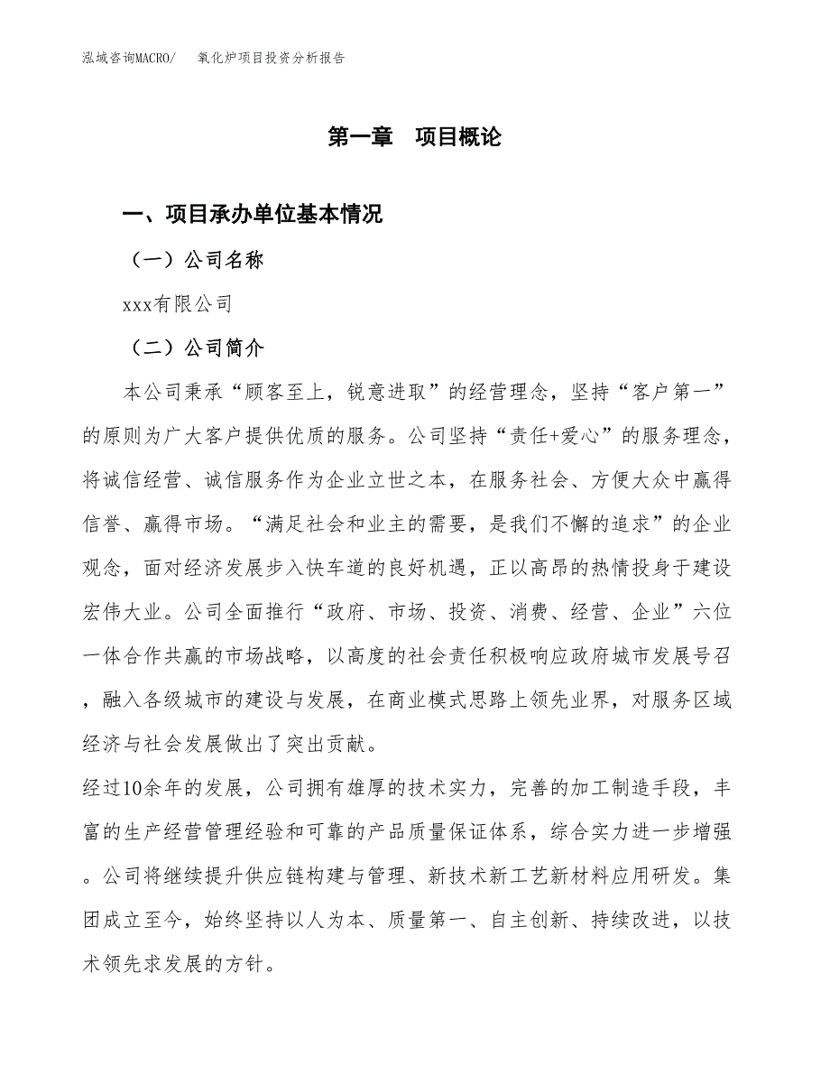 氧化炉项目投资分析报告（总投资3000万元）（13亩）_第2页