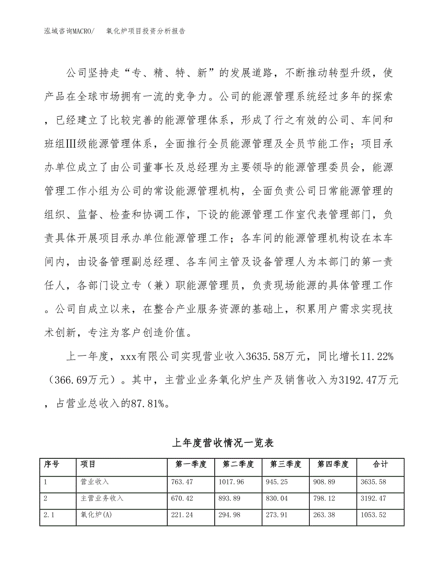 氧化炉项目投资分析报告（总投资3000万元）（13亩）_第3页