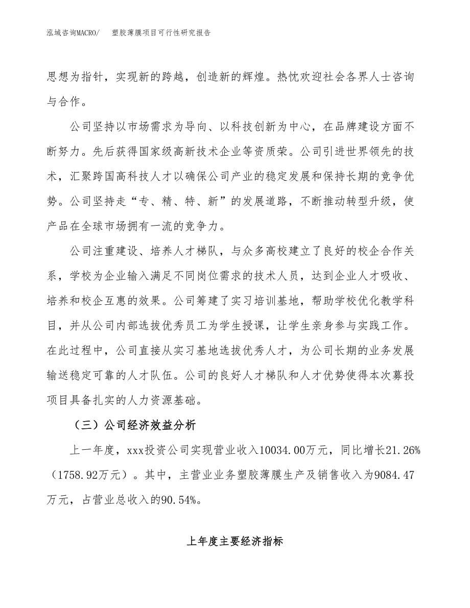 塑胶薄膜项目可行性研究报告汇报设计.docx_第5页