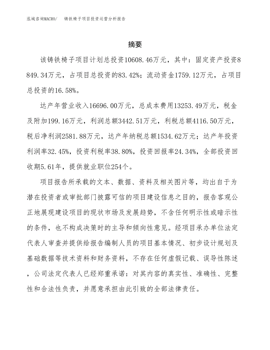 铸铁椅子项目投资运营分析报告参考模板.docx_第2页