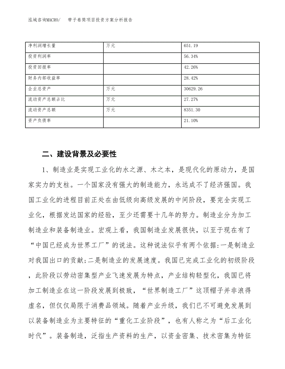 带子卷筒项目投资方案分析报告.docx_第4页