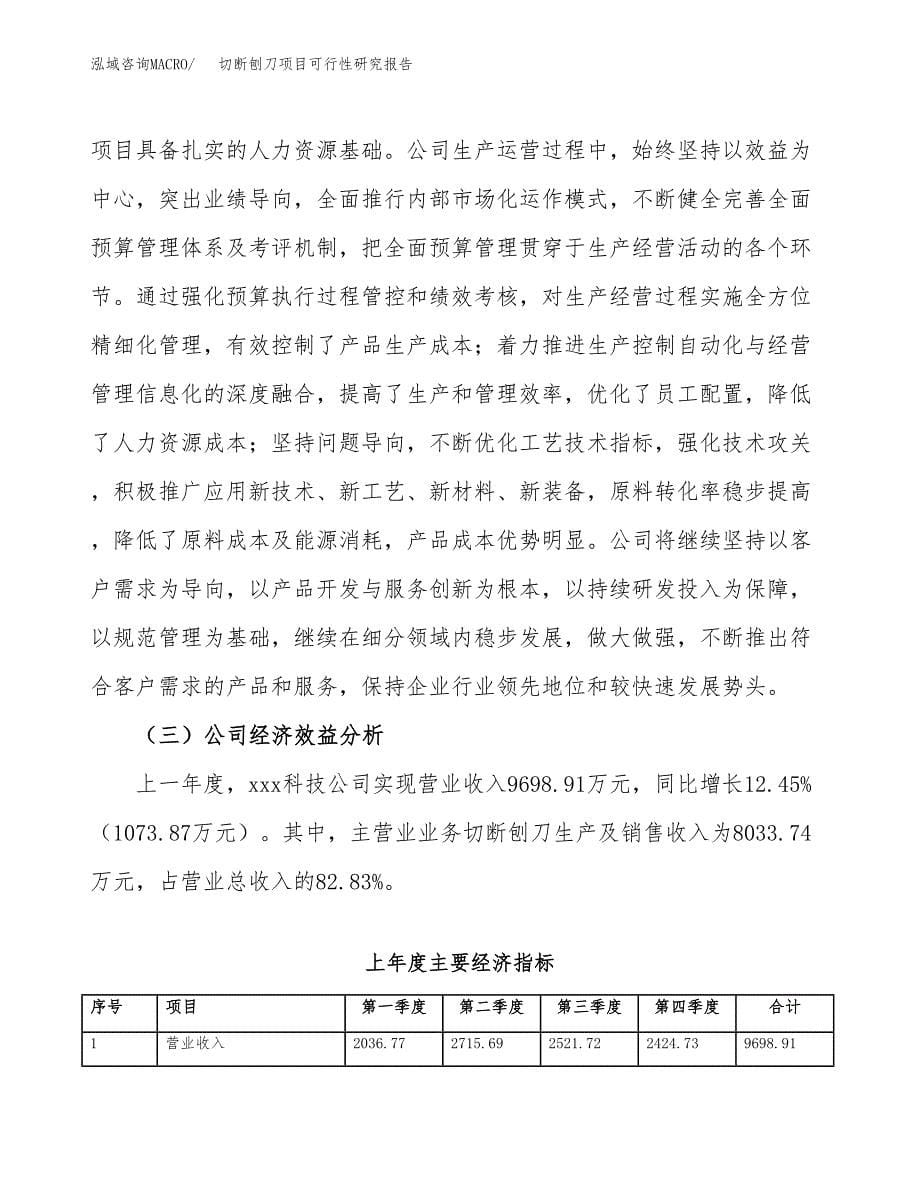 切断刨刀项目可行性研究报告汇报设计.docx_第5页