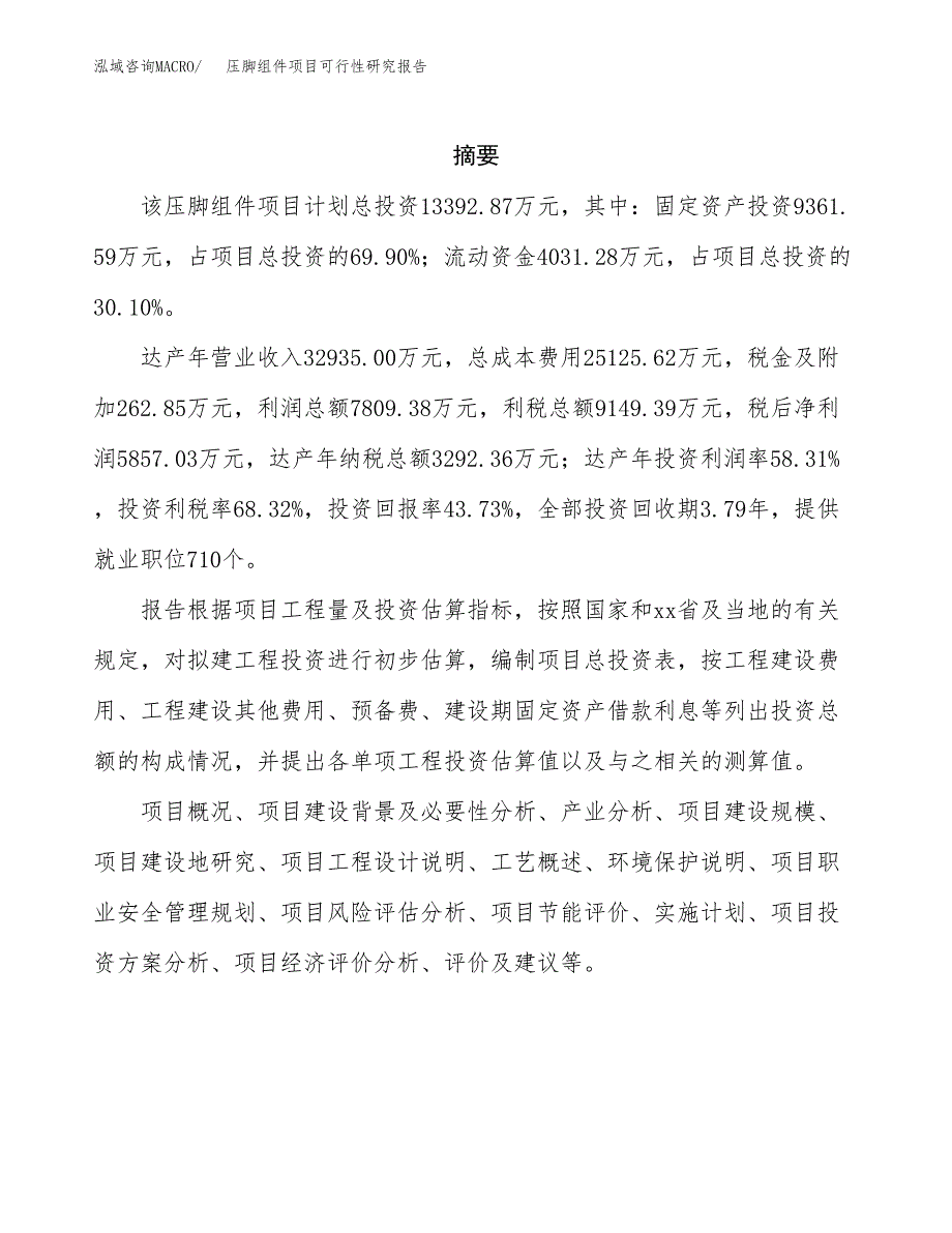 压脚组件项目可行性研究报告汇报设计.docx_第2页