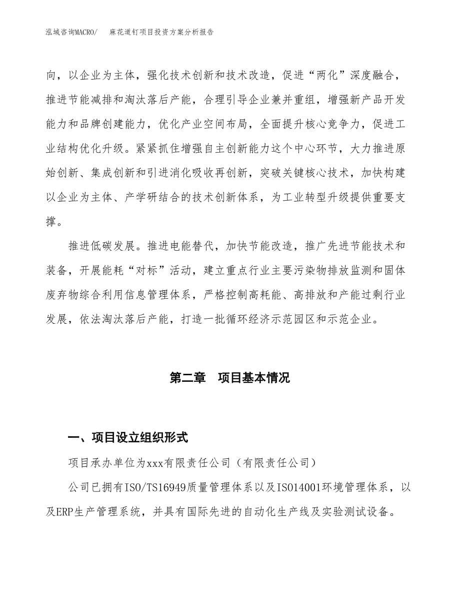 麻花道钉项目投资方案分析报告.docx_第5页