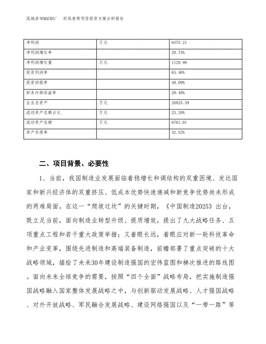 折线卷筒项目投资方案分析报告.docx_第4页