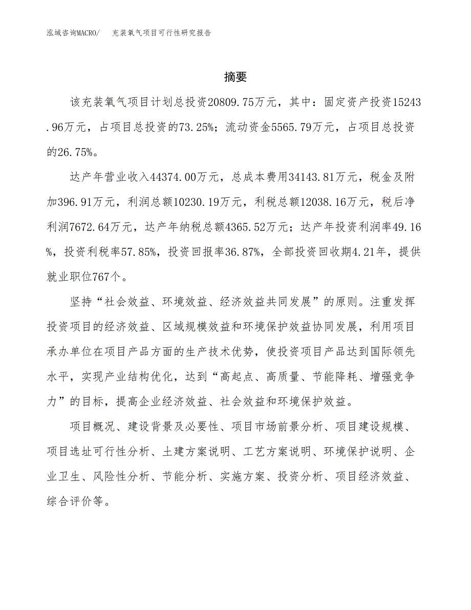 充装氧气项目可行性研究报告汇报设计.docx_第2页