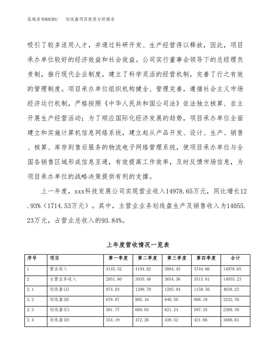 划线盘项目投资分析报告（总投资13000万元）（56亩）_第3页