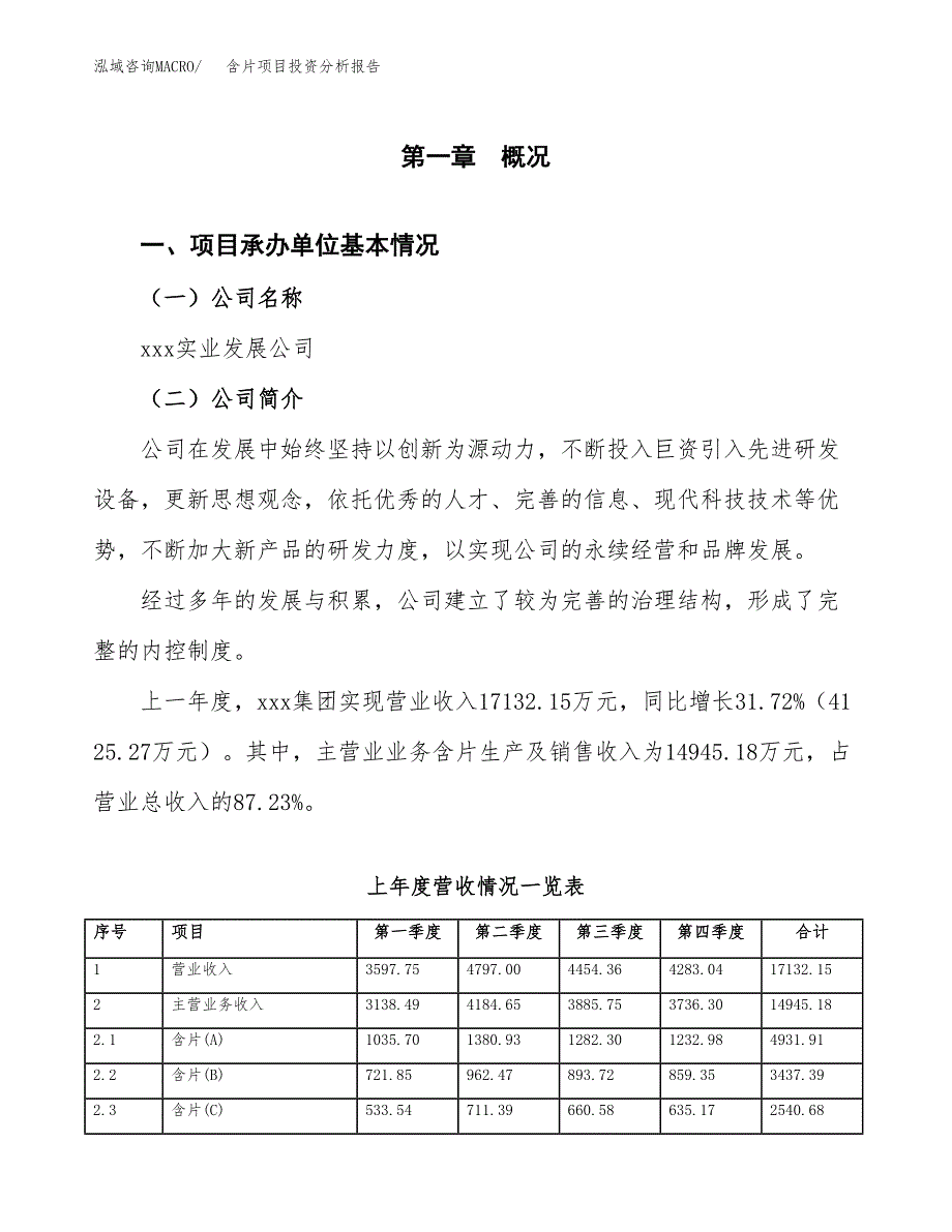 含片项目投资分析报告（总投资14000万元）（61亩）_第2页