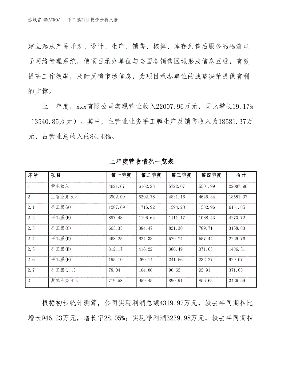 手工膜项目投资分析报告（总投资20000万元）（80亩）_第3页