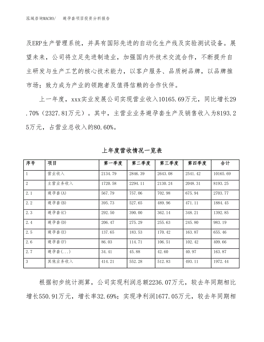 避孕套项目投资分析报告（总投资17000万元）（85亩）_第3页